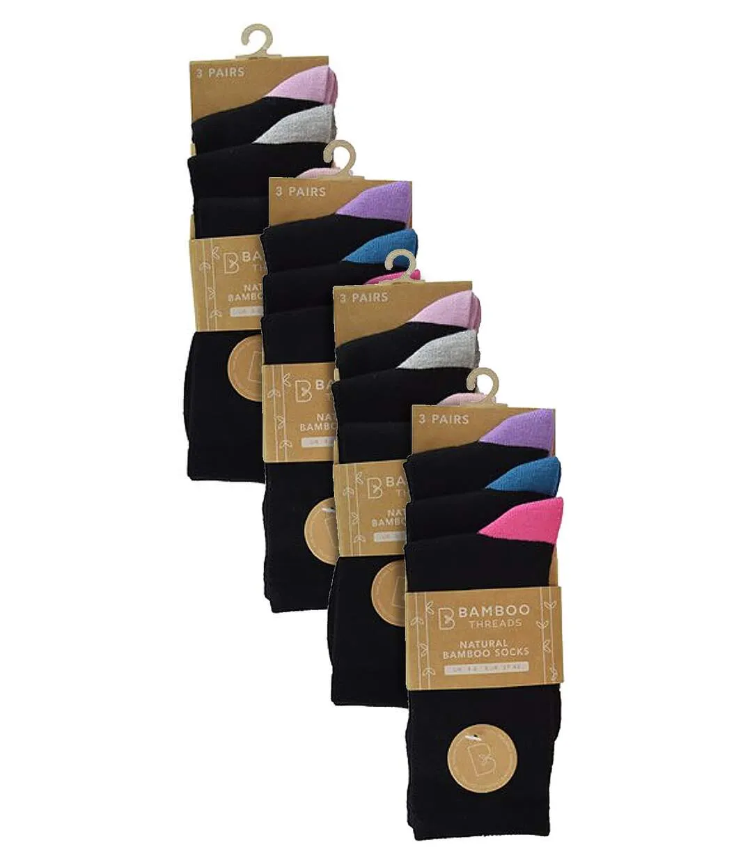 Low Cut Cushioned Ankle Socks for Women - 12 Pair Multipack Bamboo Trainer Socks