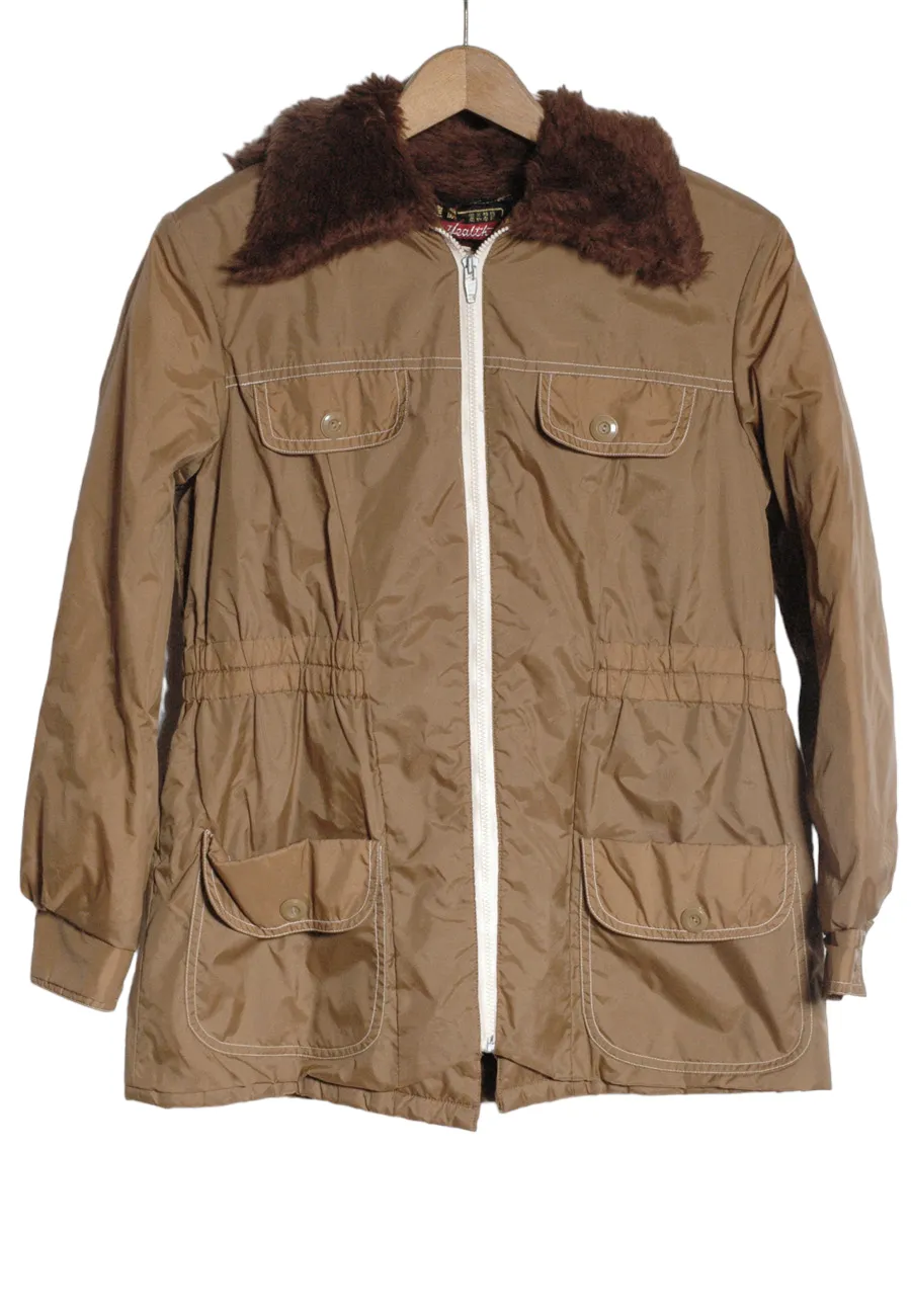 1970s Brown Parka Size 10