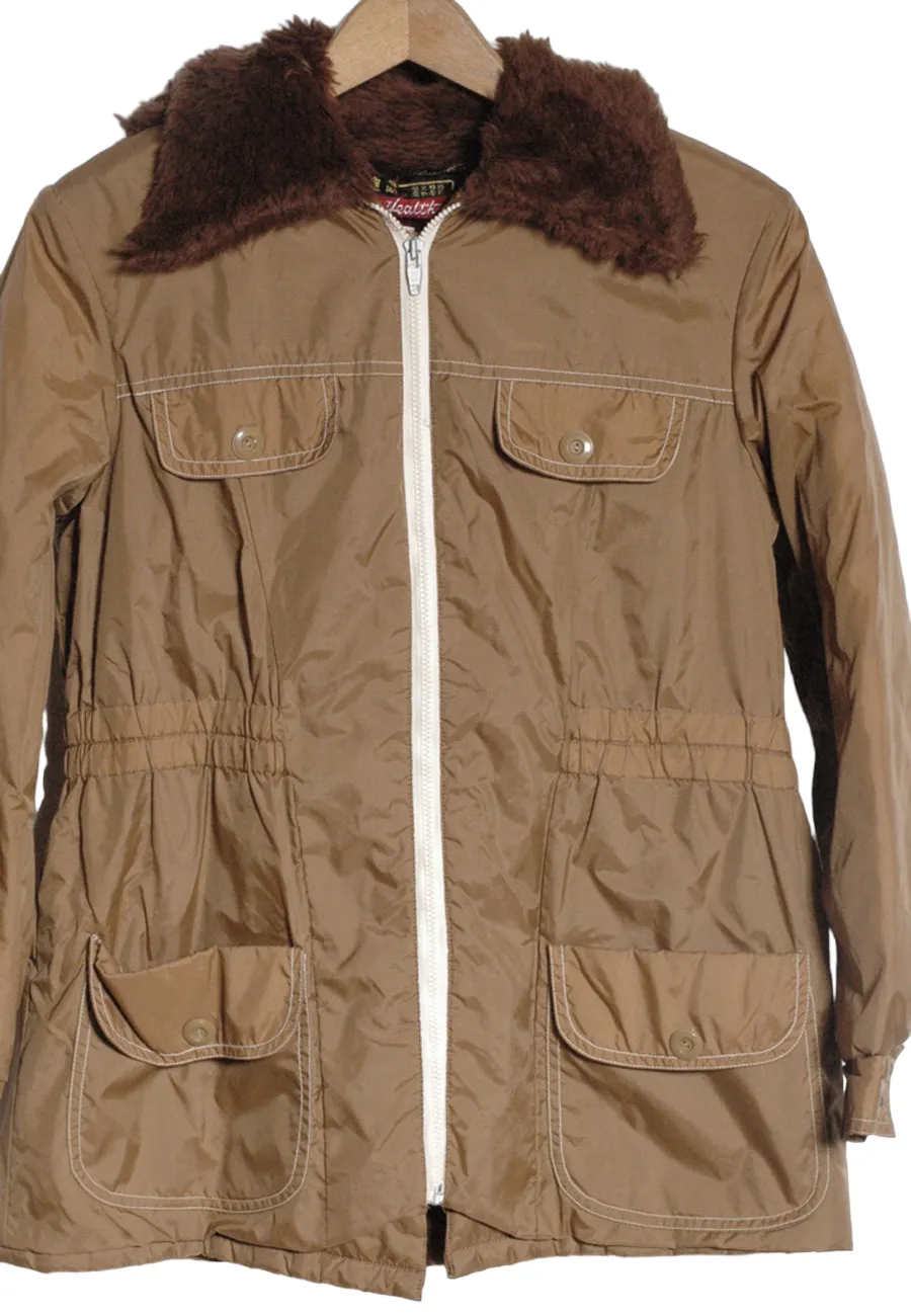 1970s Brown Parka Size 10