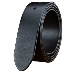 Width Leather Belt without Buckle