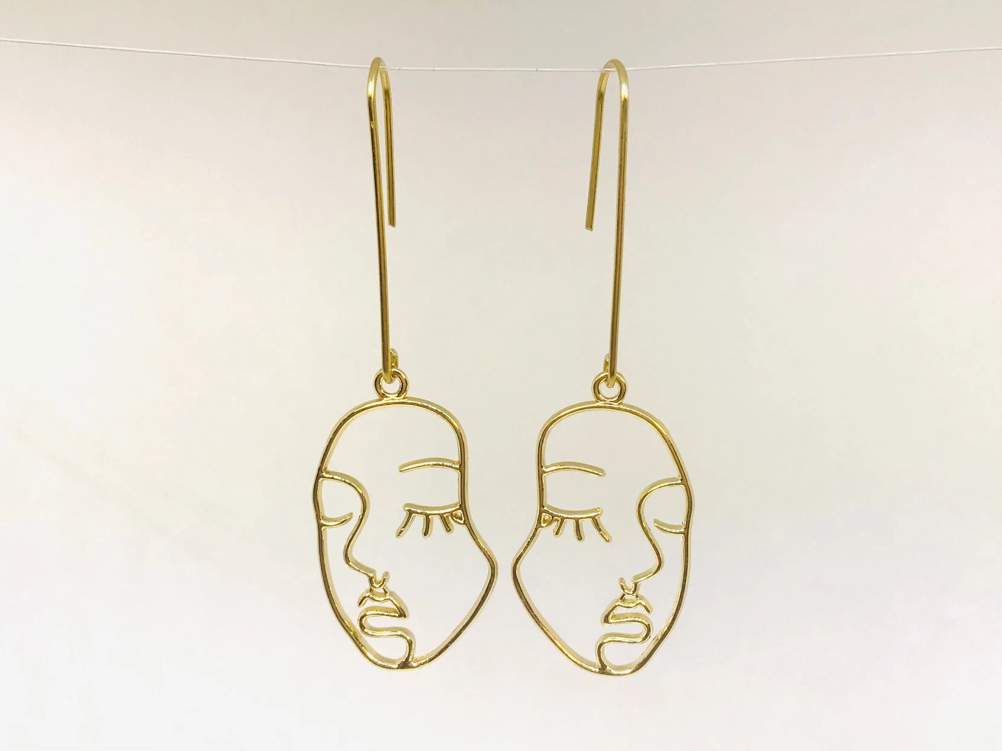 Abstract Face Earrings