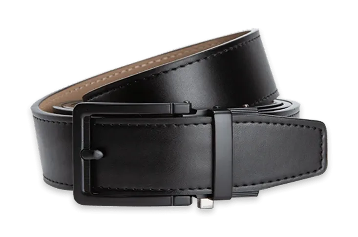 Black Golf Belt with 1 3/8 Strap