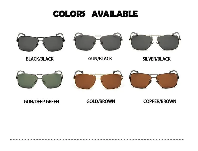 Men's Polarized Sunglasses with Mirror Coated Lens