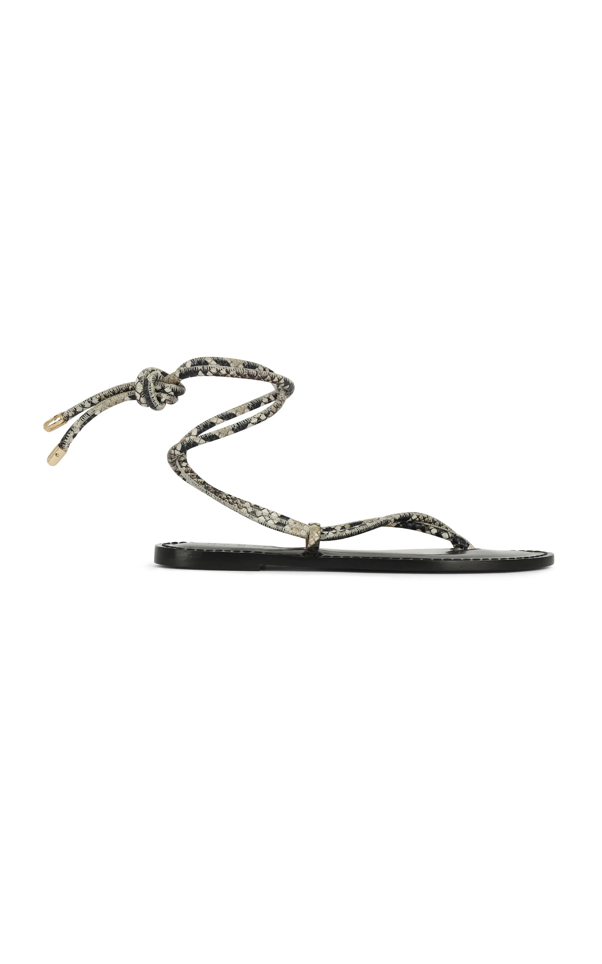 AMANU Kilimanjaro Python Leather Sandals