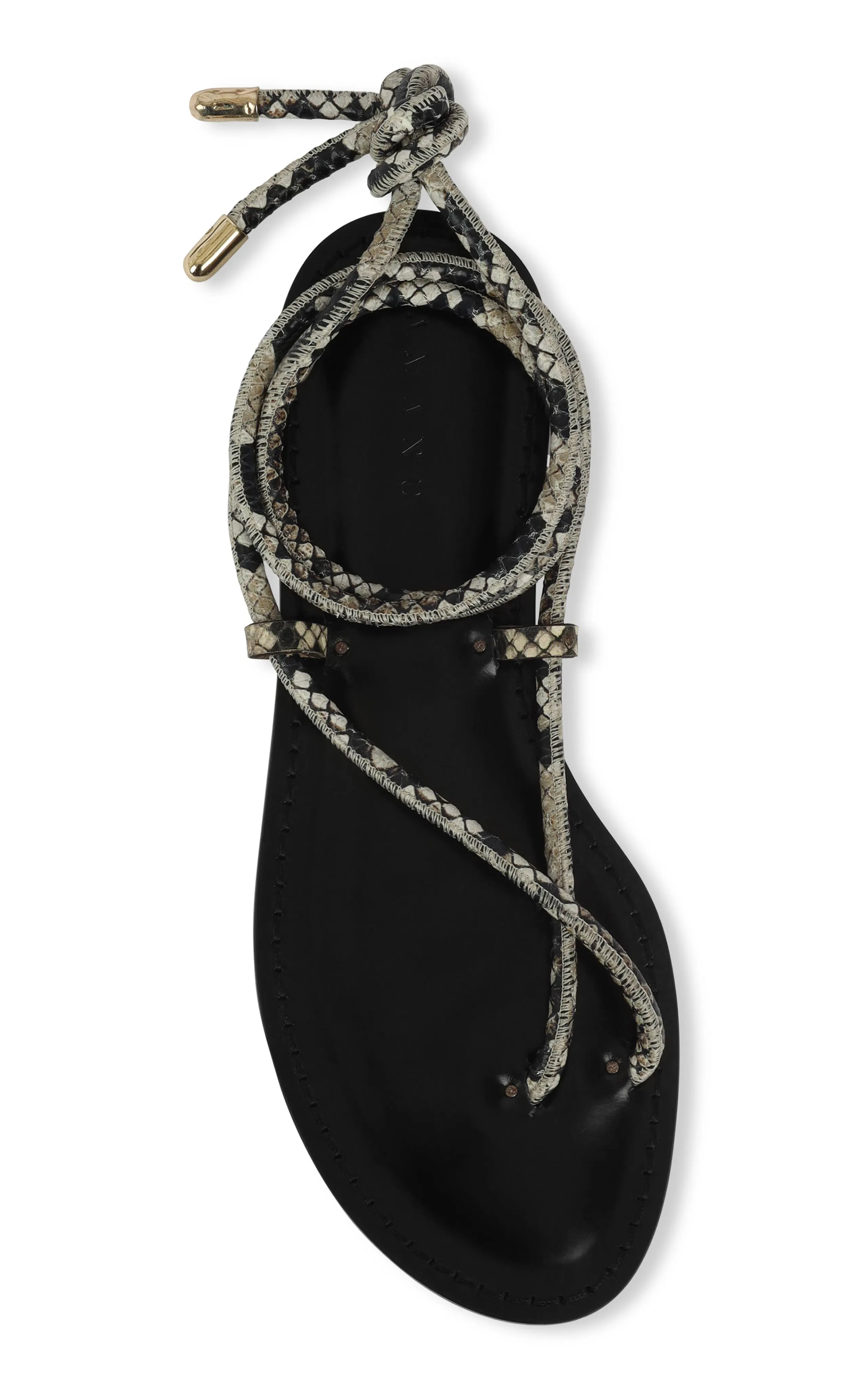 AMANU Kilimanjaro Python Leather Sandals