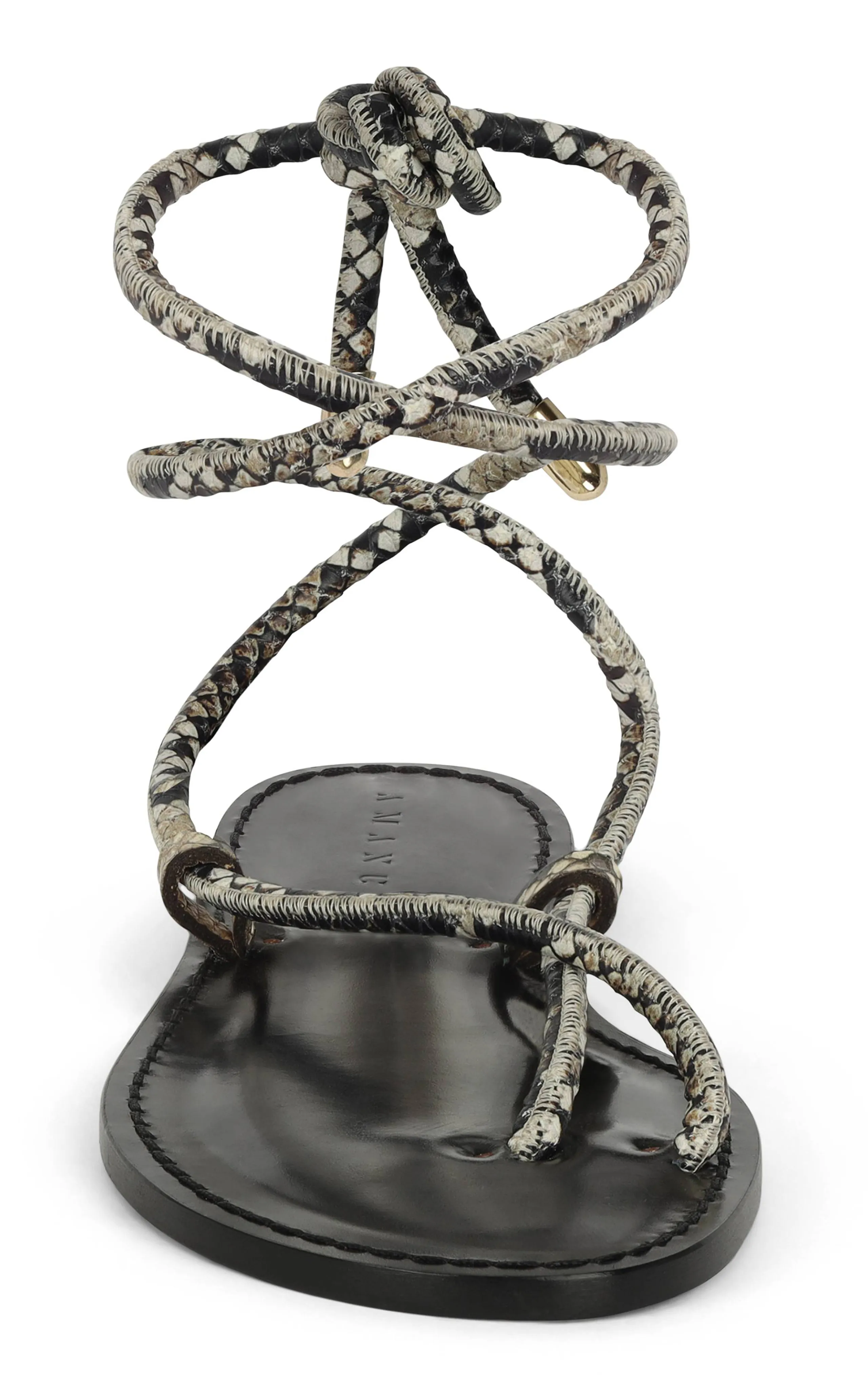 AMANU Kilimanjaro Python Leather Sandals