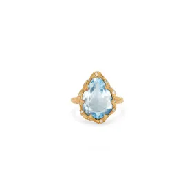 Aquamarine Ring with Diamonds