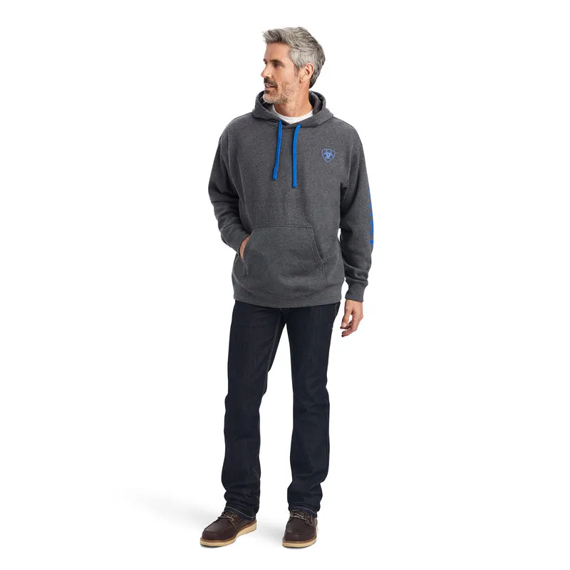 Ariat Logo Hoodie, Charcoal Heather