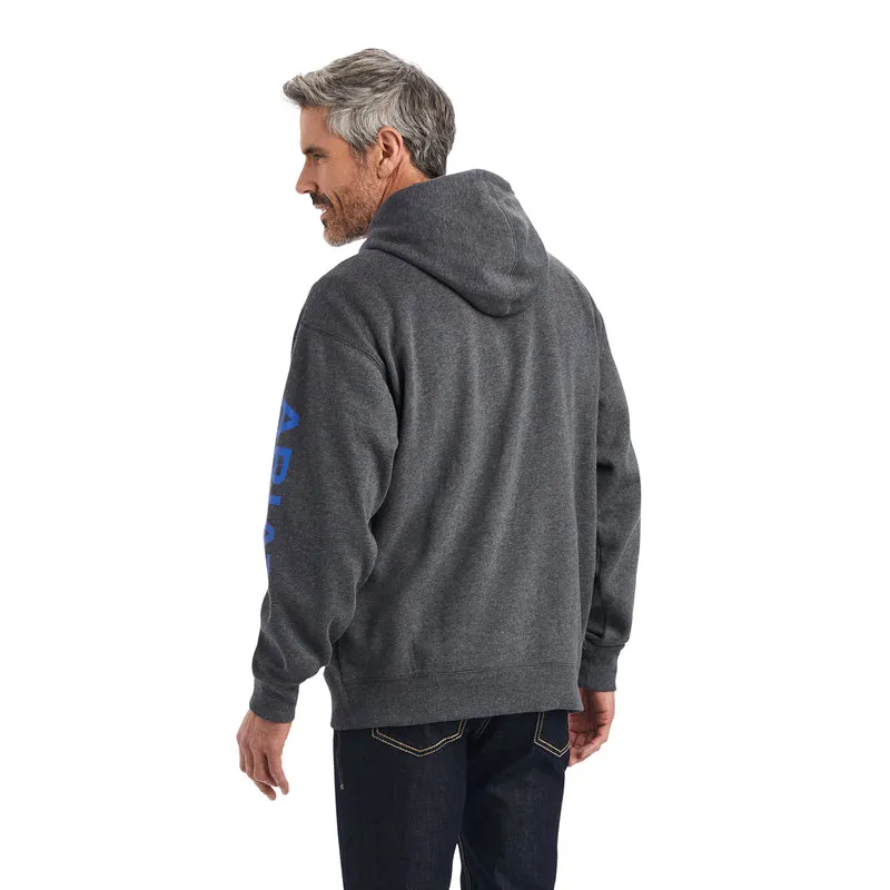 Ariat Logo Hoodie, Charcoal Heather