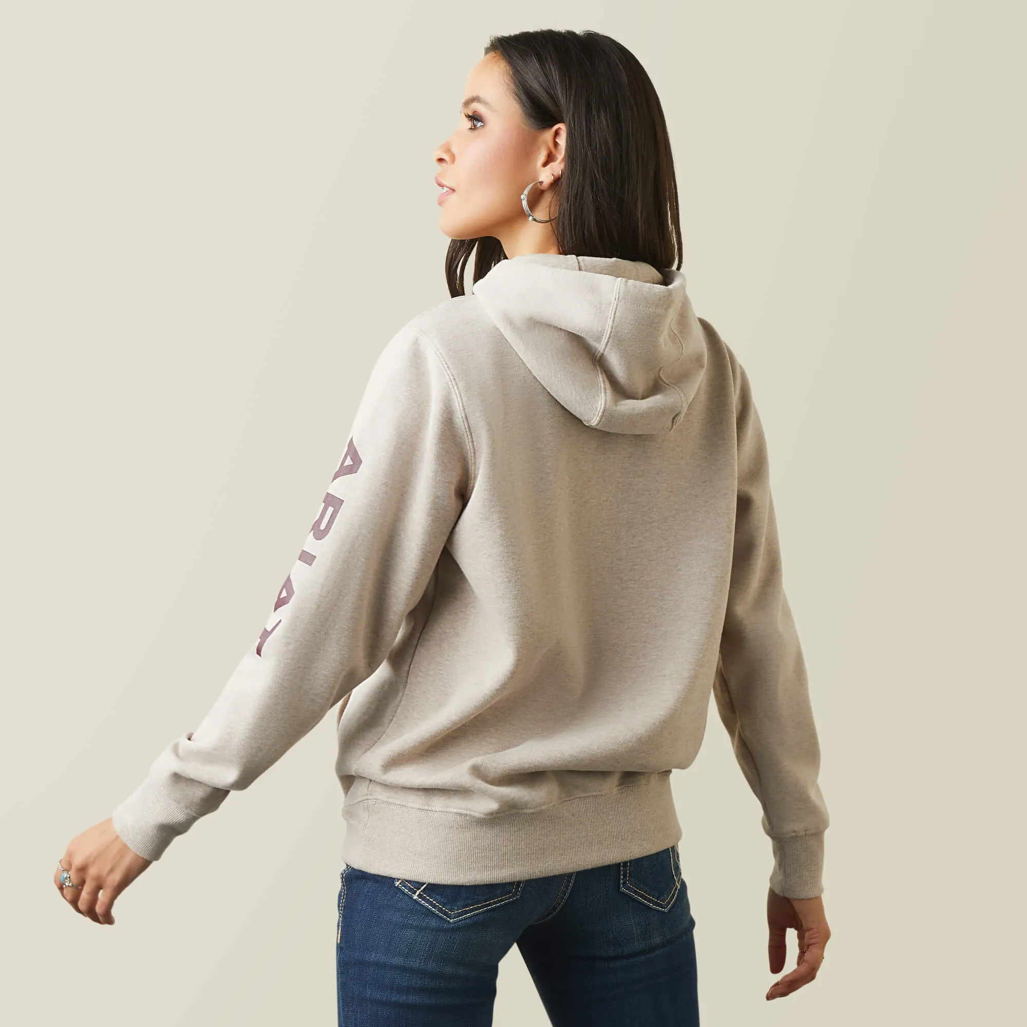 Women's Logo Hoodie in Oatmeal Heather