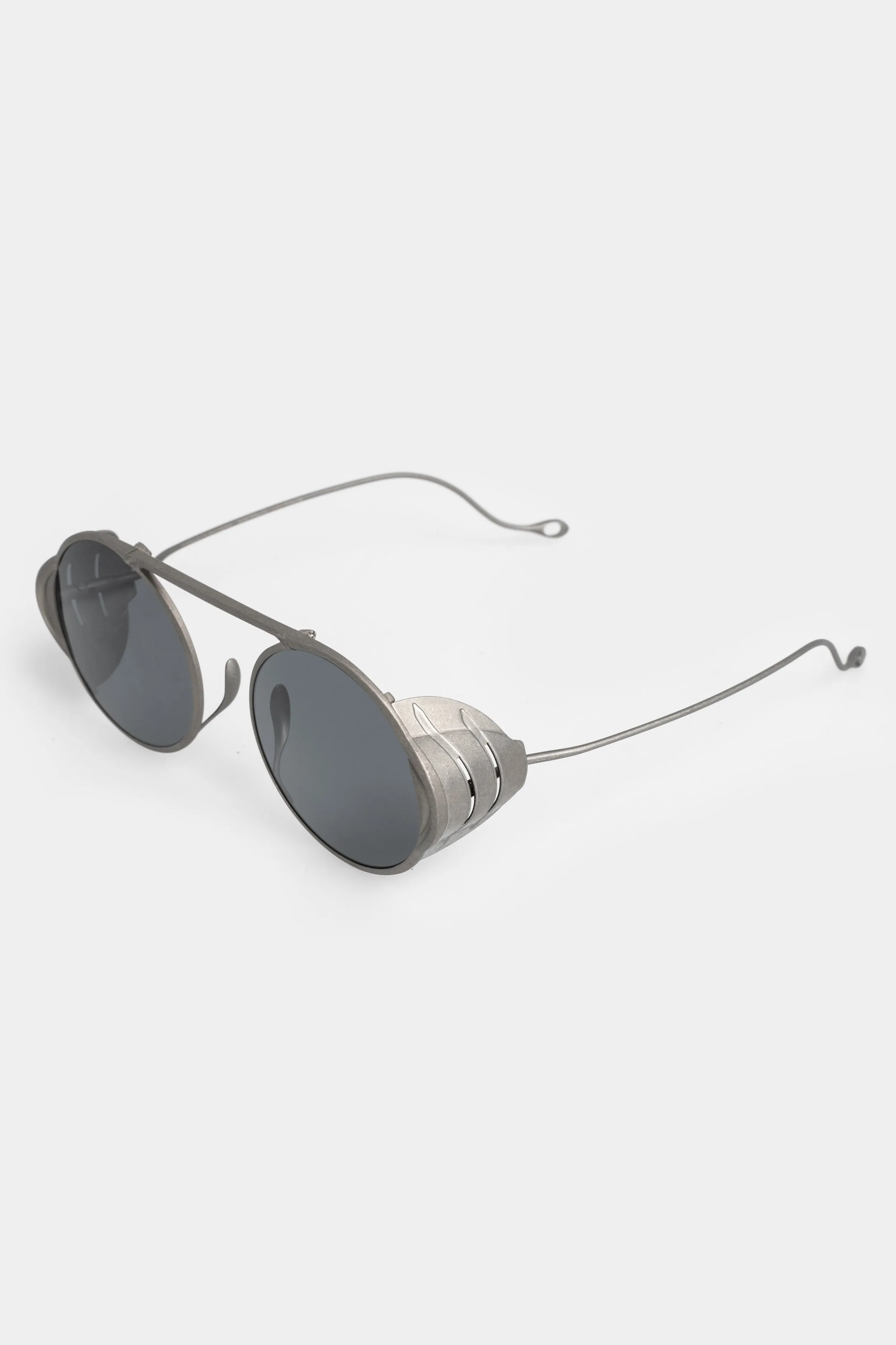 Raw Titanium Sunglasses with Natural Oxidation by BBS x Rigards