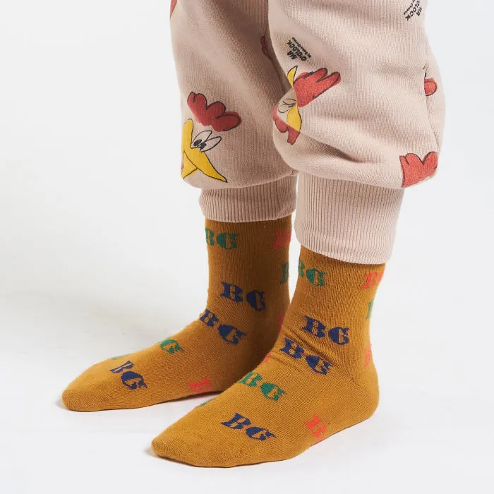 Bobo Choses BC Short Socks for Kids - Brown