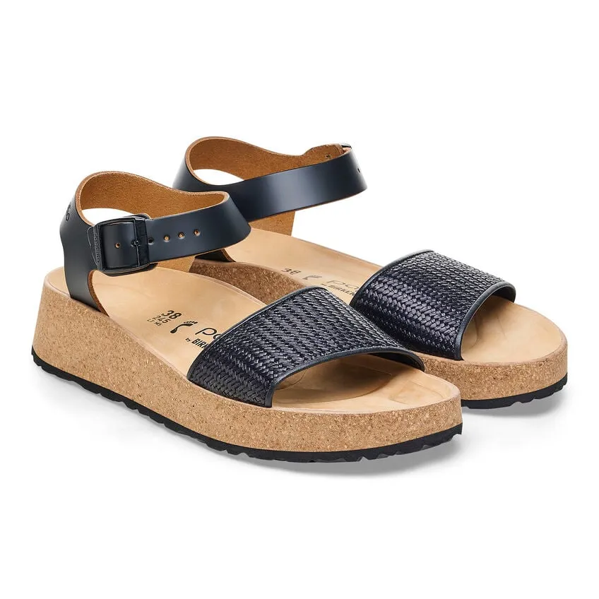 Birkenstock Women's Glenda Natural Leather Sandals Black