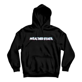 Black Hooded Sweatshirt with 3D Logo