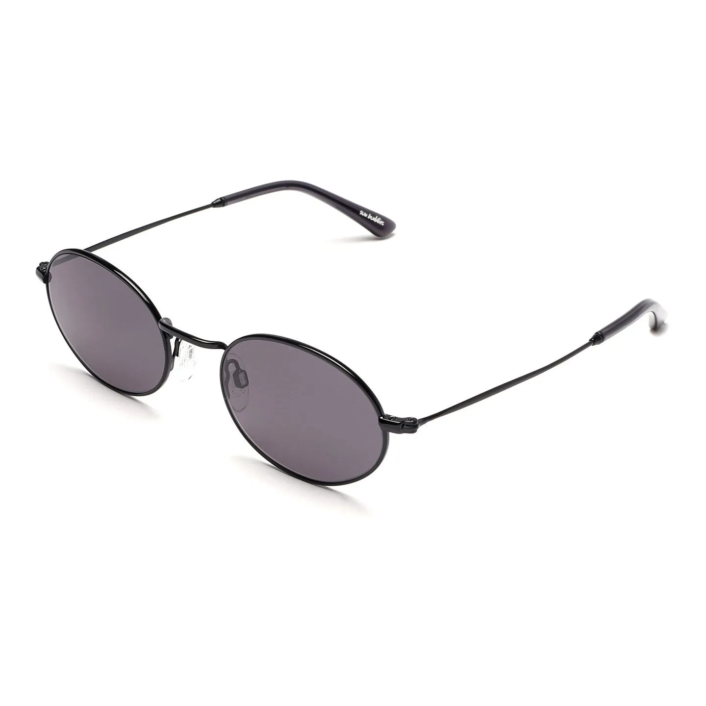 Sunglasses Aaliyah Black and Transparent Grey