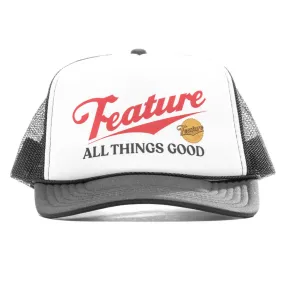 Black and White Draft Trucker Hat