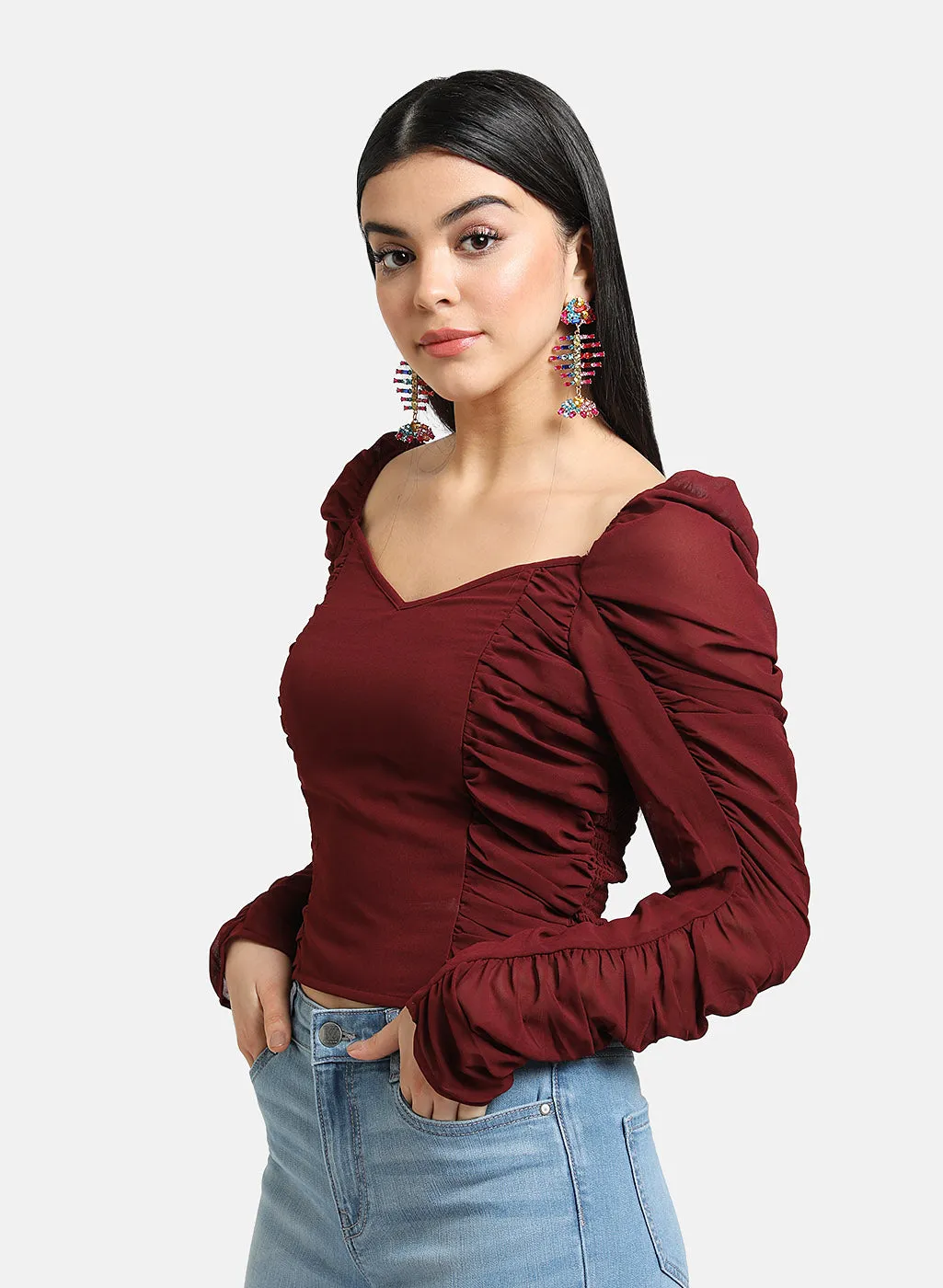 Ruched Detail Top