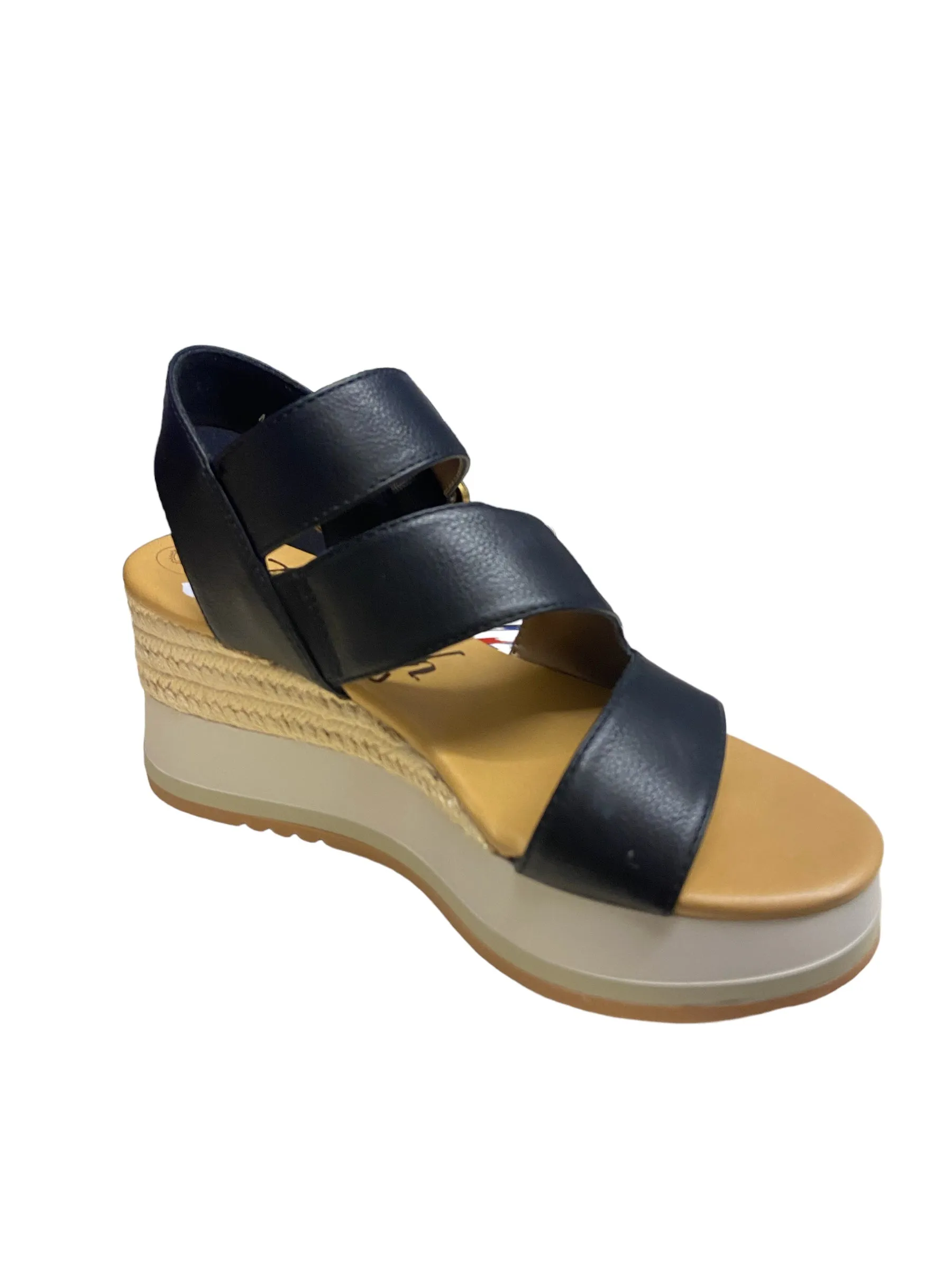 Black Solly-B Wedge Sandal