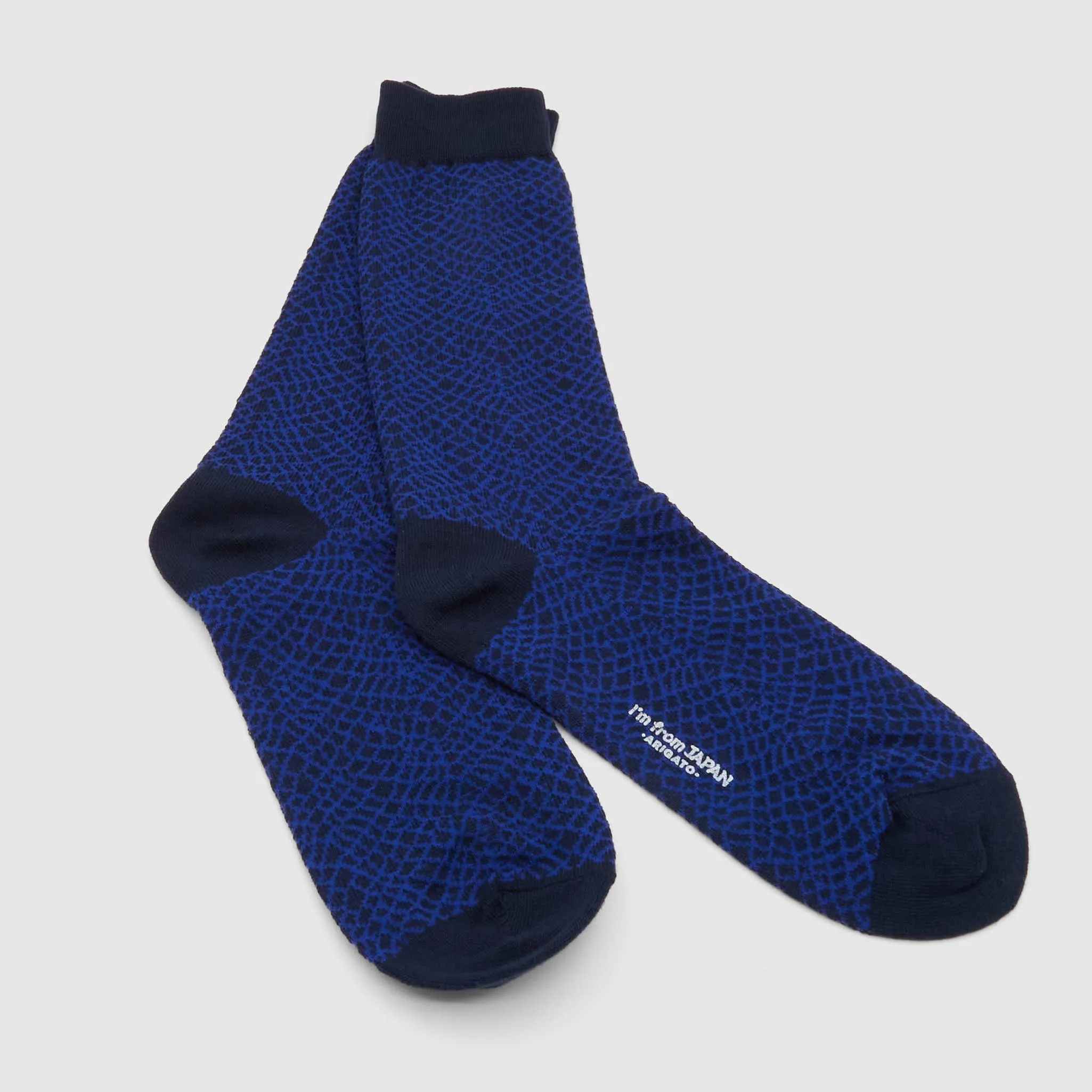 Blue Blue Japan Minamo Water Surface Socks