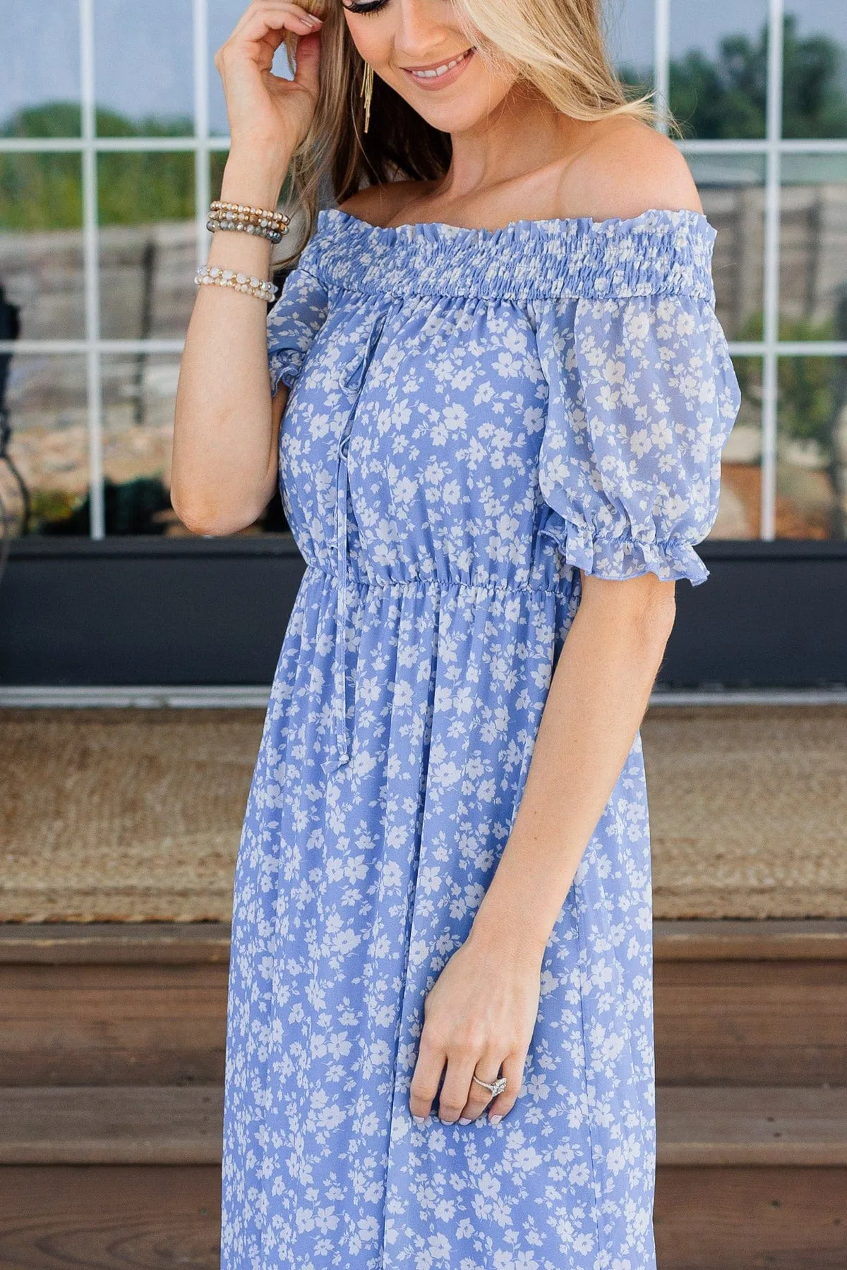 Maxi Dress Love Is In The Air - Blue