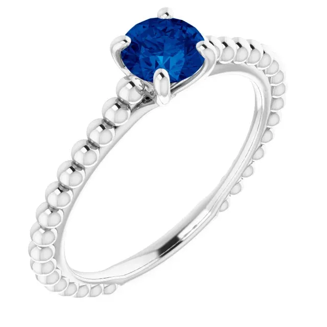 3-Ring Set featuring Blue Sapphire