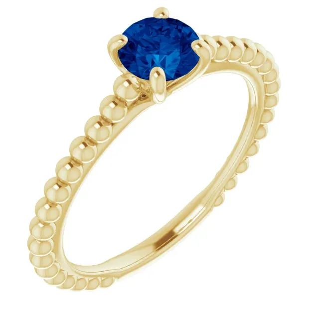 3-Ring Set featuring Blue Sapphire