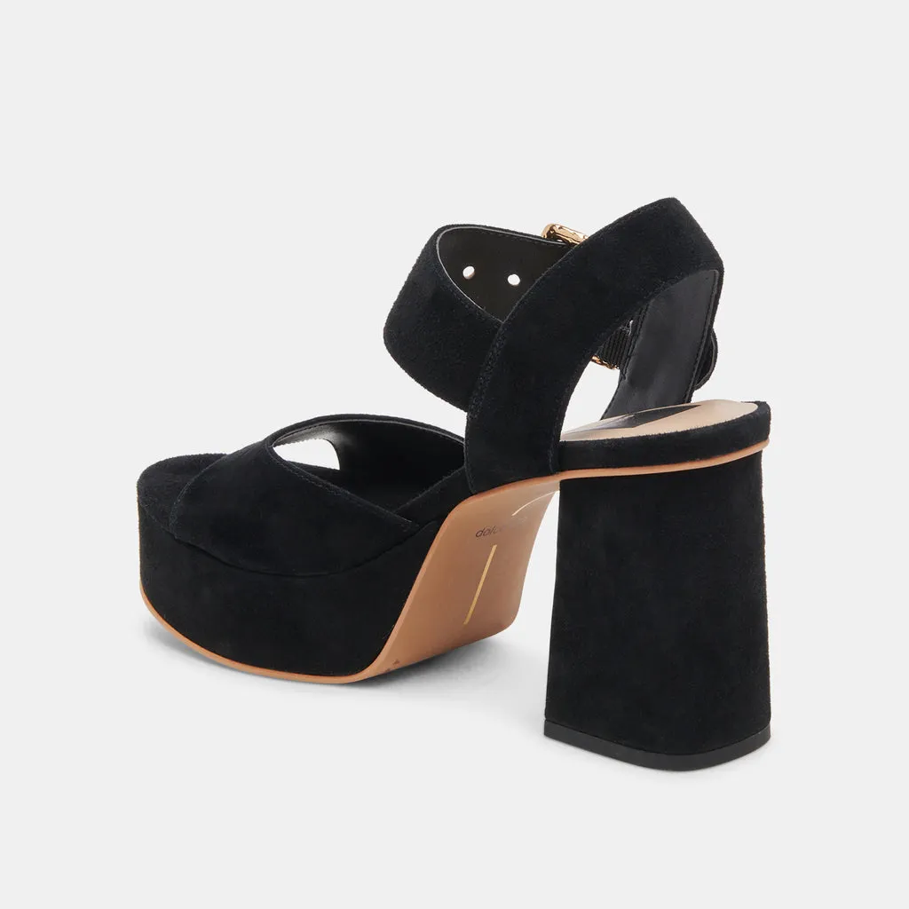 Dolce Vita BOBBY HEELS ONYX SUEDE 6967323099202