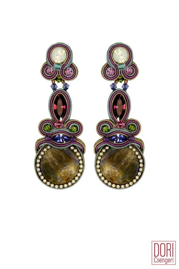 Alice Statement Clip Earrings