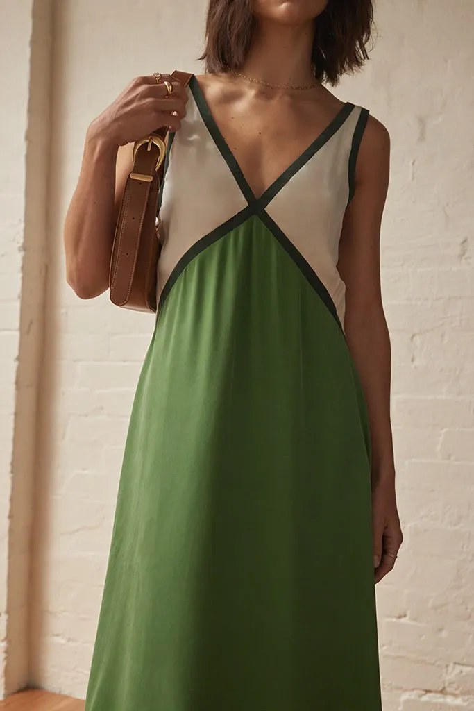 Bottle Green The Naomi Dress