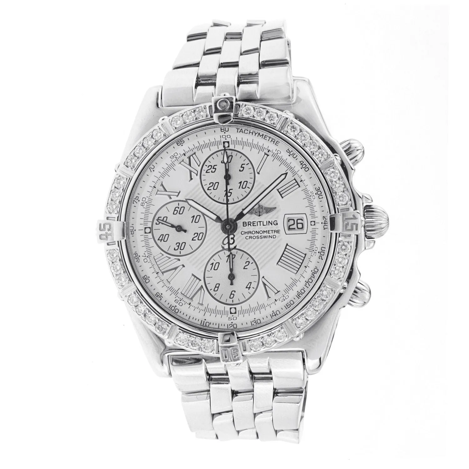 Breitling Chronograph Watch with Diamond Bezel