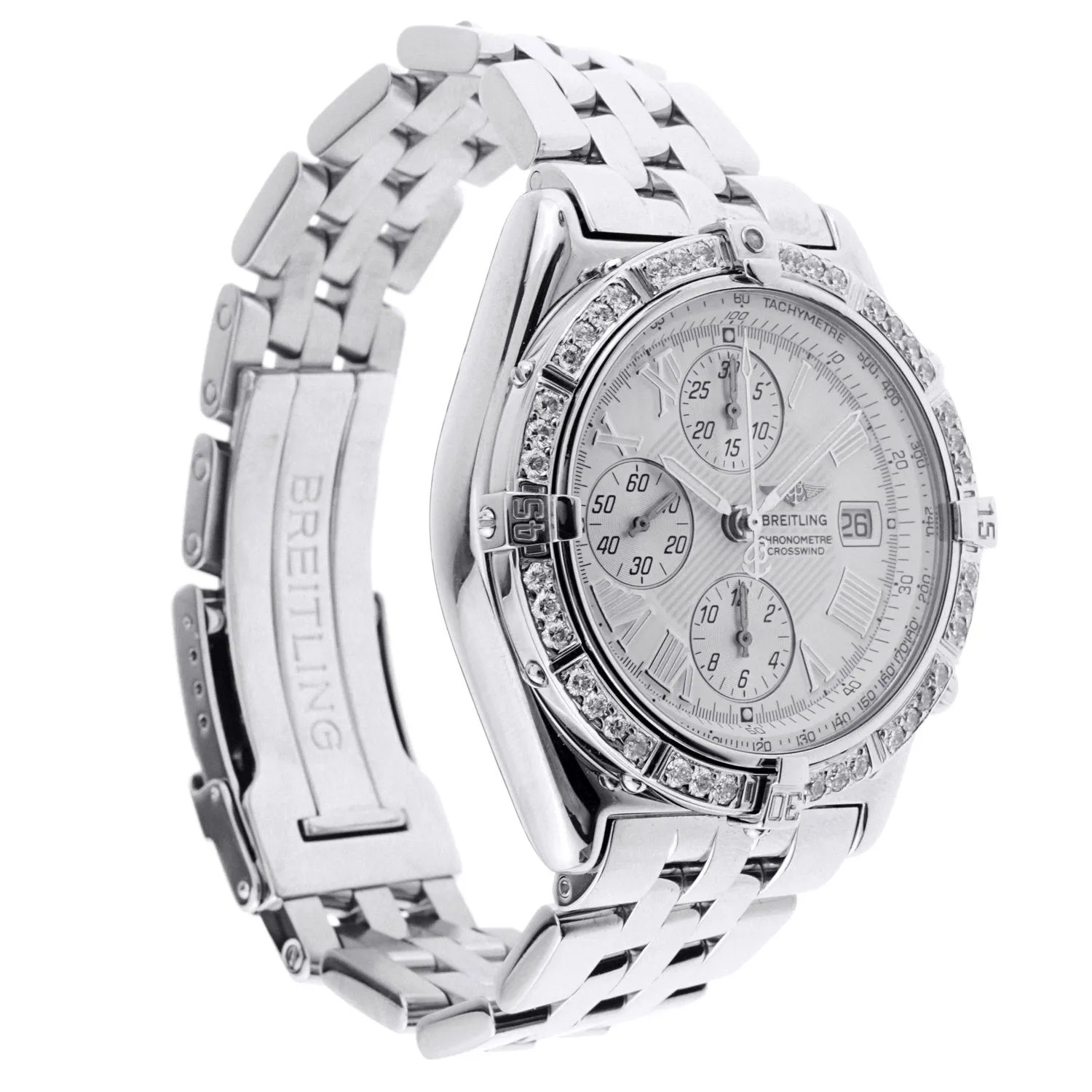 Breitling Chronograph Watch with Diamond Bezel