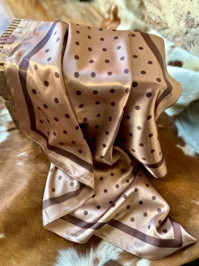 Brown Polka Dot Wild Rag