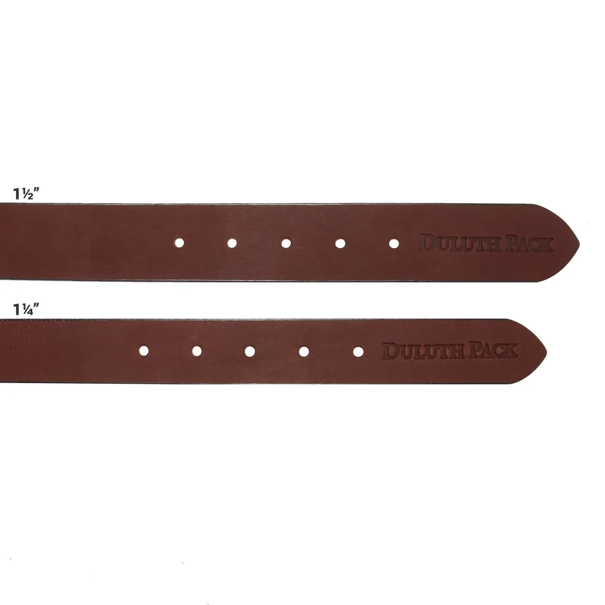 American-Made Brown Leather Belt