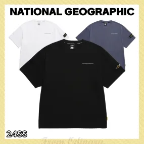 NATIONAL GEOGRAPHIC |Unisex Street Style Short Sleeves Logo T-Shirts