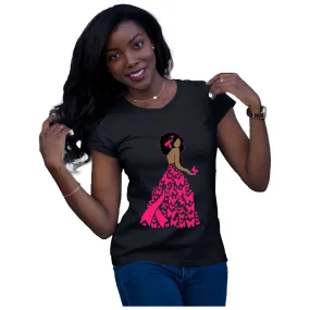 Butterfly Ribbon T-Shirt Breast Cancer Awareness