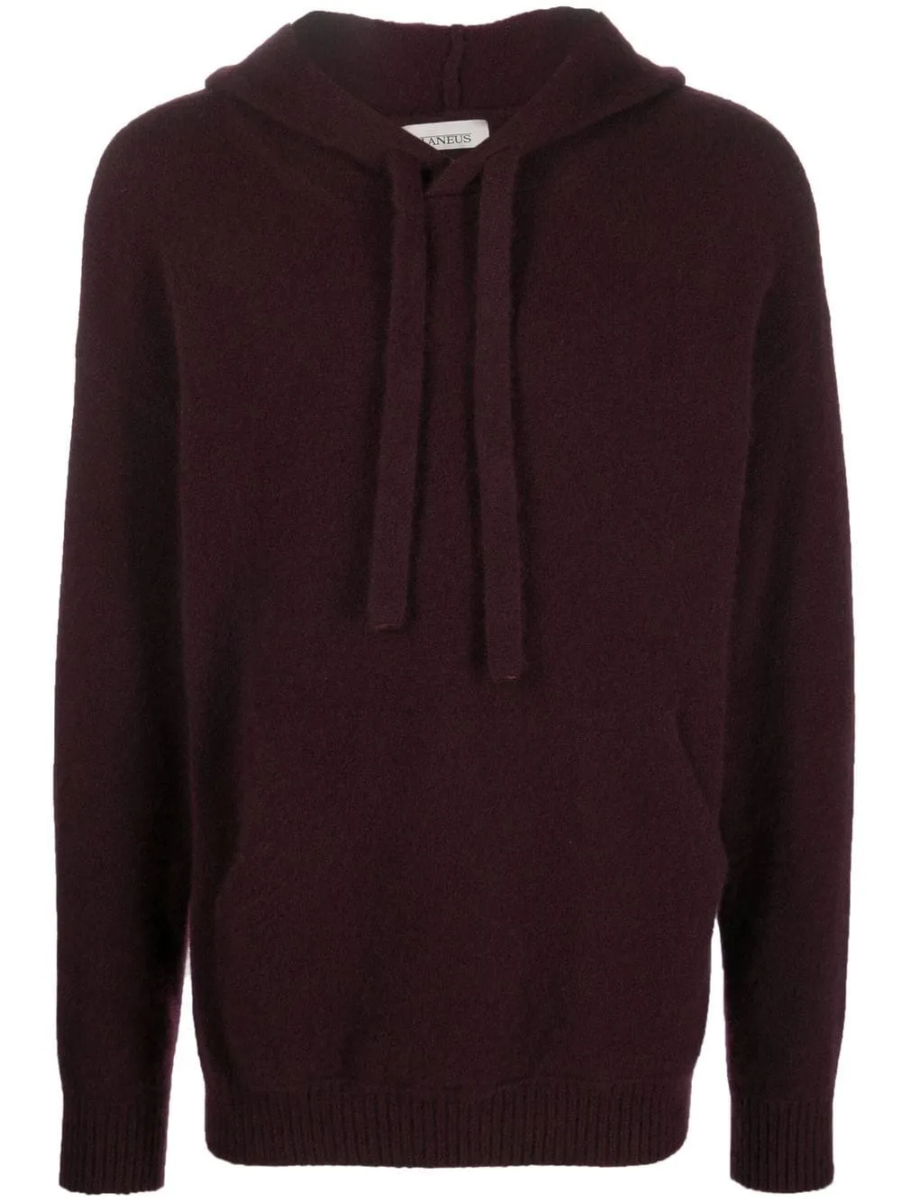 Drawstring Cashmere Knit Hoodie AMA