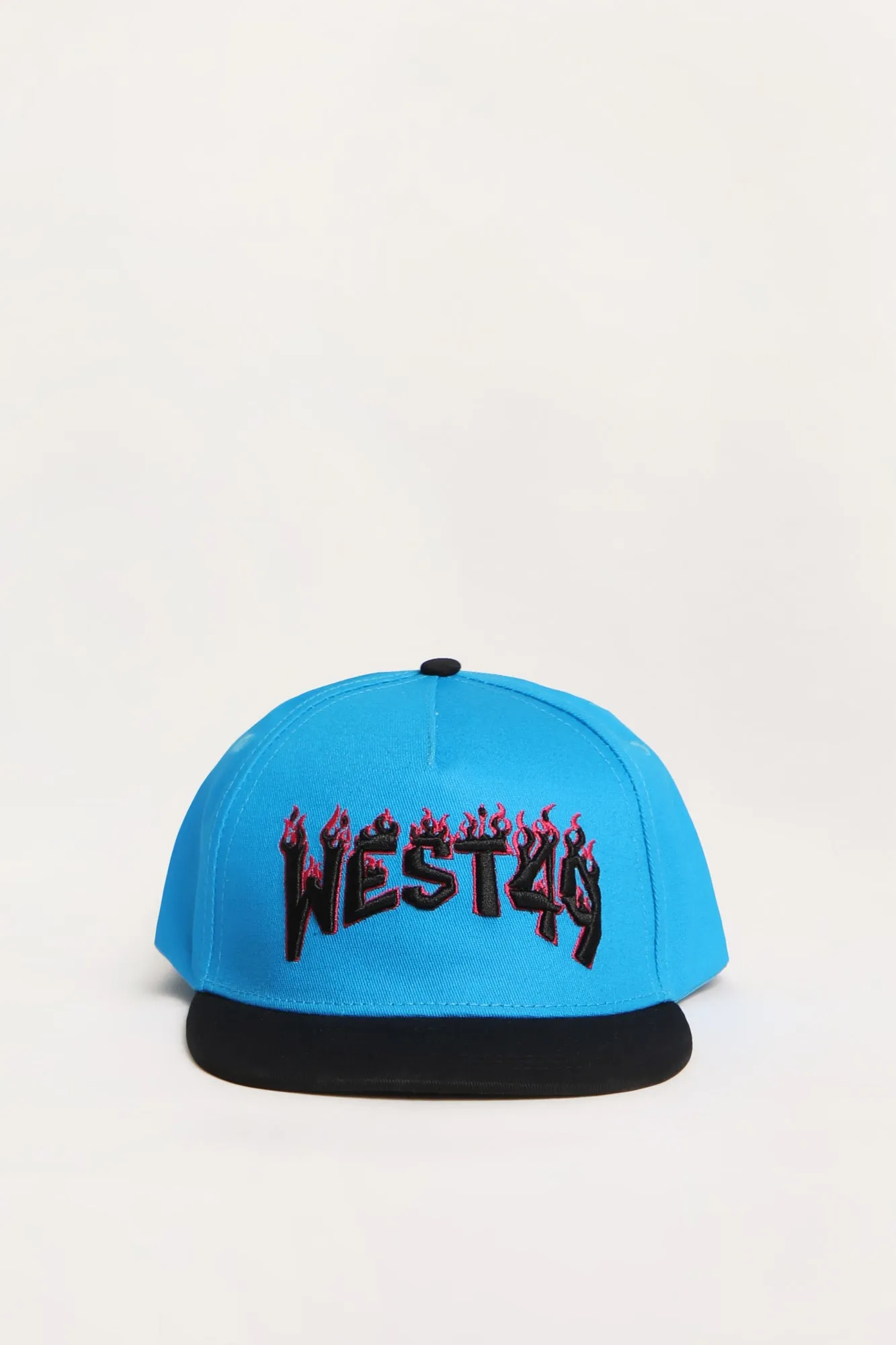 West49 Junior Flat Brim Logo Flames Cap