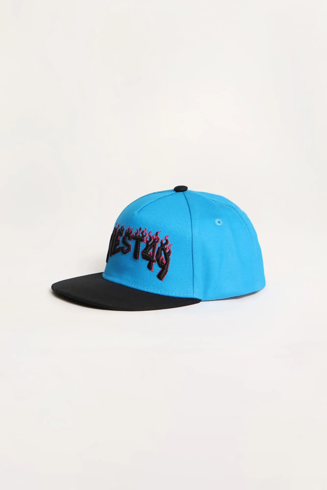 West49 Junior Flat Brim Logo Flames Cap