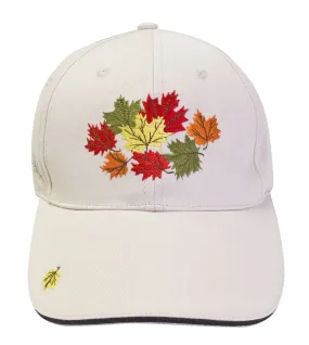 Ruth Lund leaf cluster embroidered cap