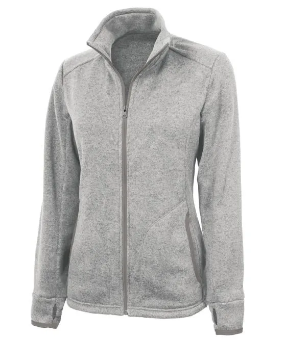 Charles River Women Heathered Fleece Jacket #5493