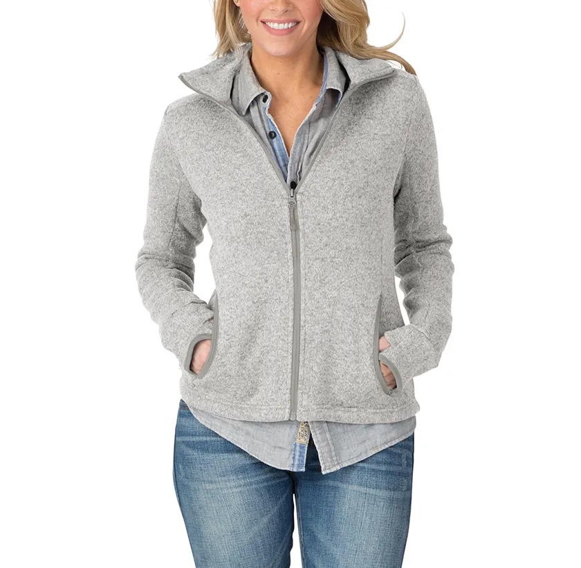 Charles River Women Heathered Fleece Jacket #5493