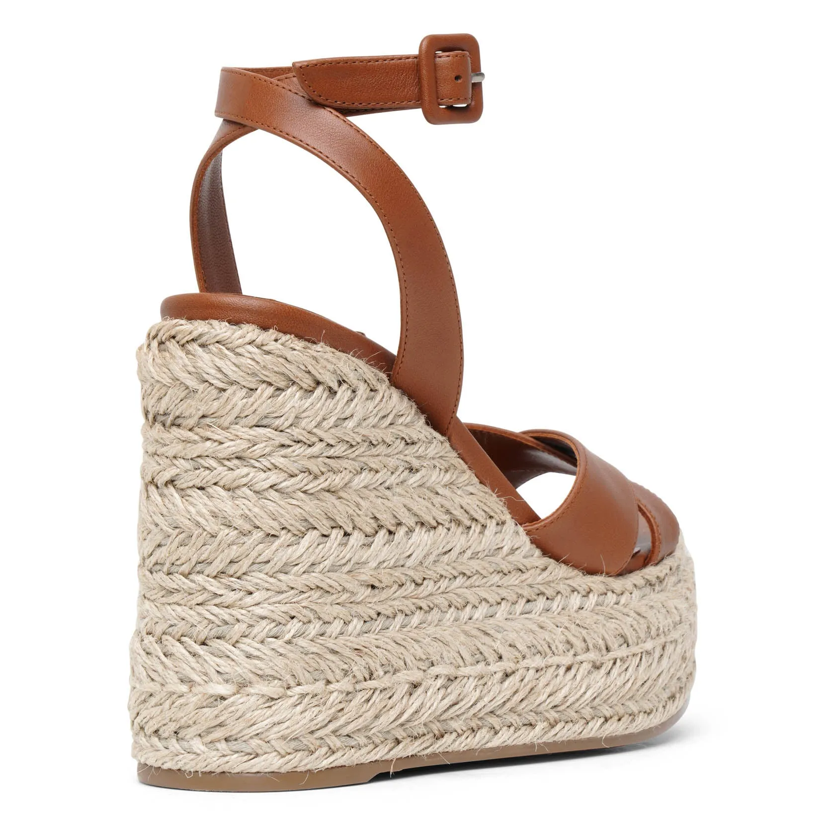 Christian Louboutin Brown Leather Mariza Wedge Sandals