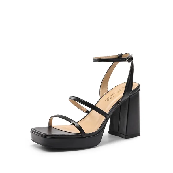 Chunky Platform Heel Strappy Sandals