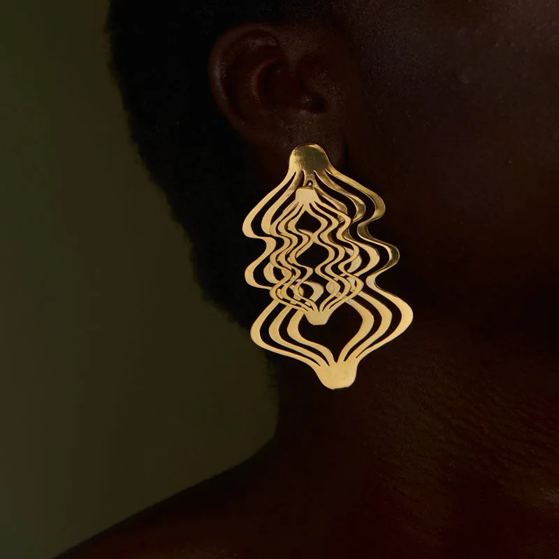 Optical Earrings from Cienaga