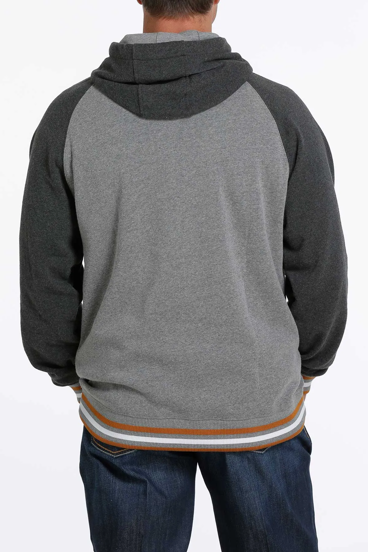 Cinch Men's Fleece Hoodie in Charcoal and Gray