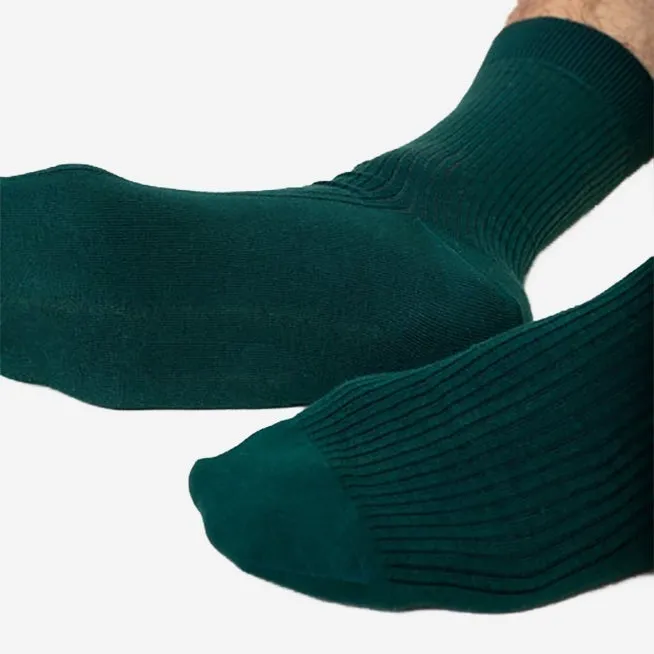 Classic Light Aqua Crew Socks