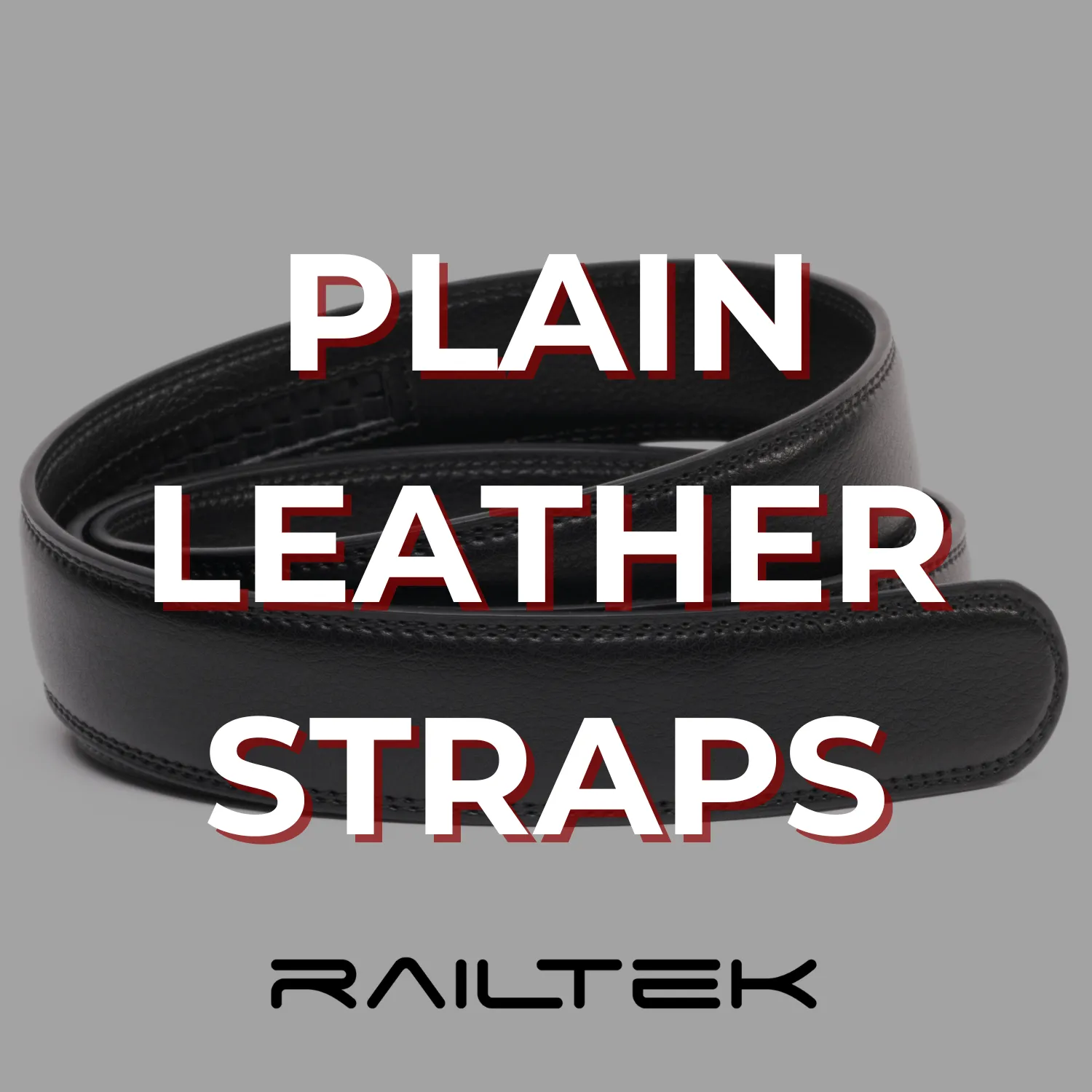 Plain Leather Straps for Railtek