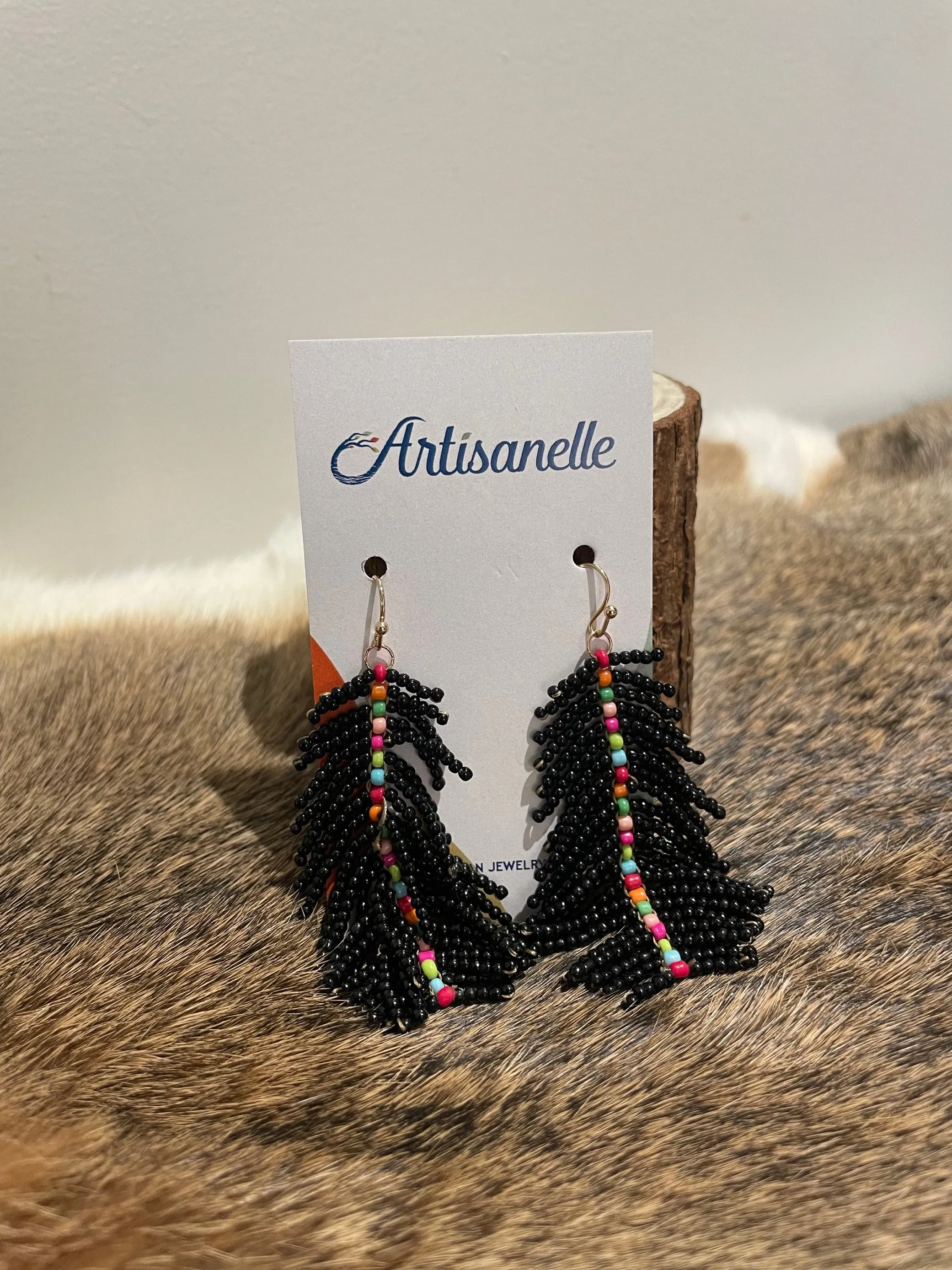 Beaded Earrings in Assorted Colors