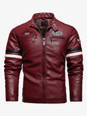 Men's Casual Striped Red Cool Jacket