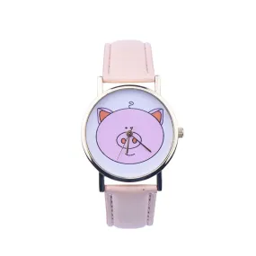 Creative Boy Girl Watch Kids Cute Pig Printed Watches Faux Leather Men Analog Watch Student Relogio